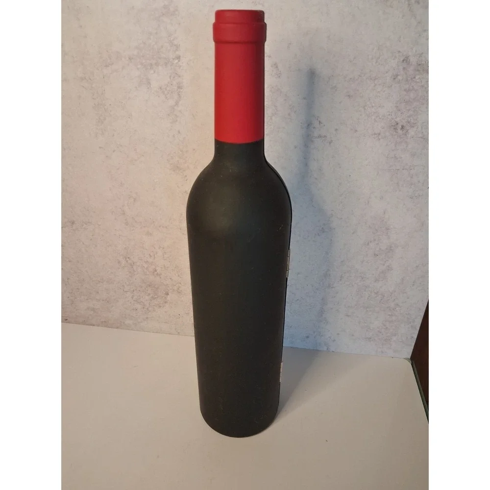 Wine Bottle Shaped 5-Piece Wine Accessory Gift Set Corkscrew Pourer Stopper 12